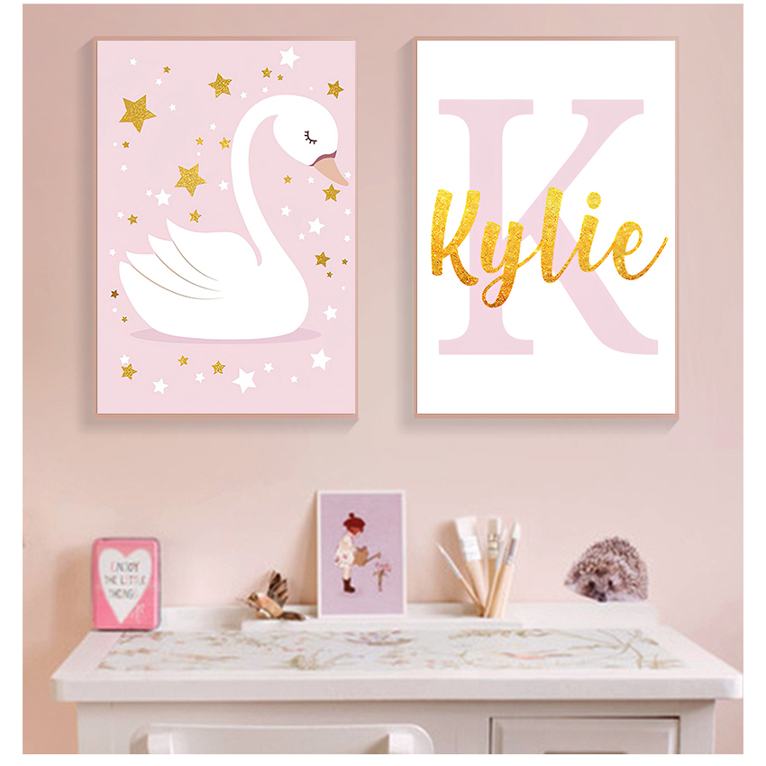 Baby Name Wall Art - Wall Art Print Custom Name Posters