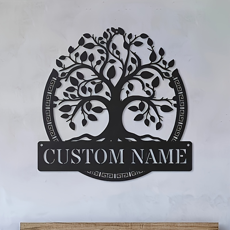 Baby Name Wall Art - Custom Metal Wall Art of The