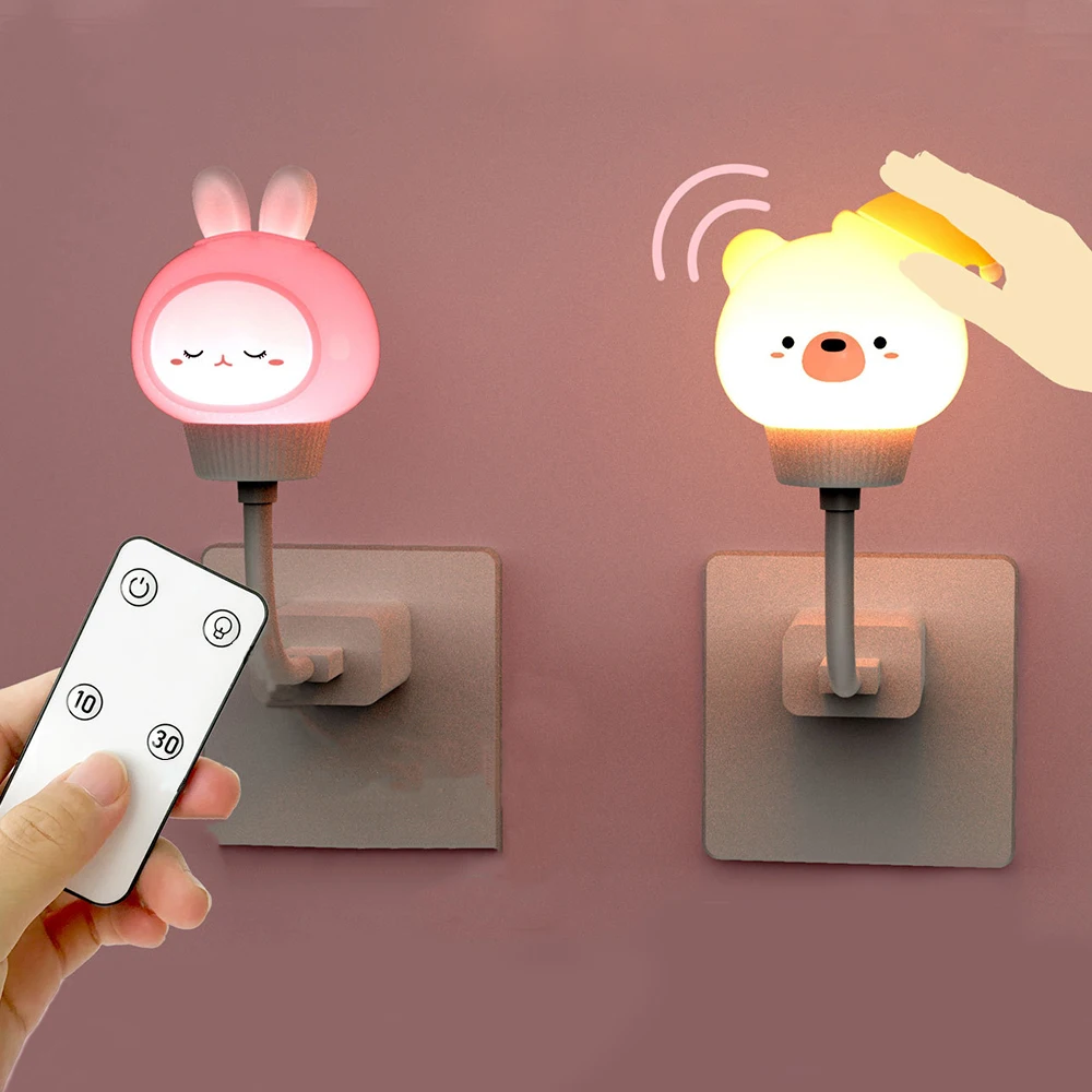 Baby Nursery Night Light - USB Cartoon Cute Night Light With