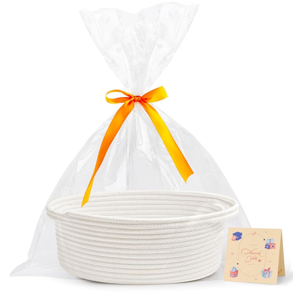 Baby Nursery Handles - Small Woven Storage Basket with Handles,