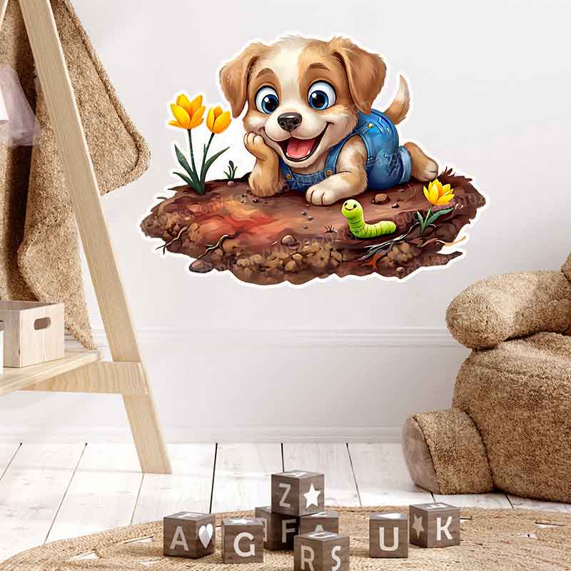 Woodland Baby in Garden Mural  - Baby Nursery Mural Wallpaper recension och pris