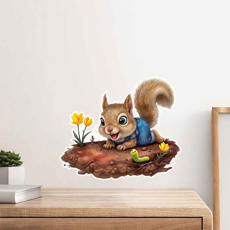 Woodland Baby in Garden Mural  - Baby Nursery Mural Wallpaper recension och pris