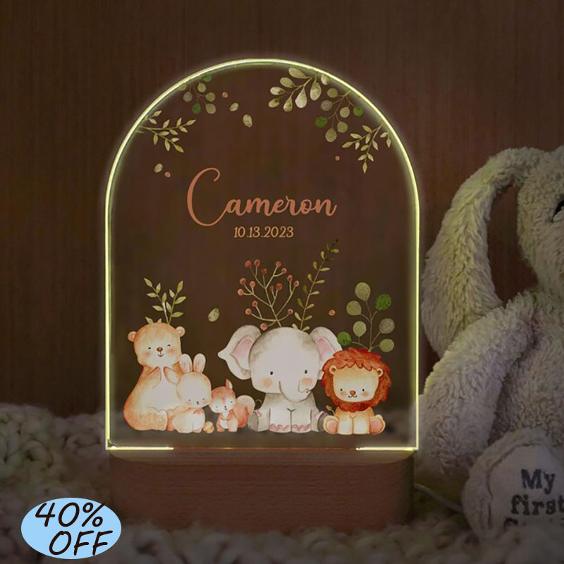 Custom Name Baby Night Light P - Baby Nursery Night Light recension och pris
