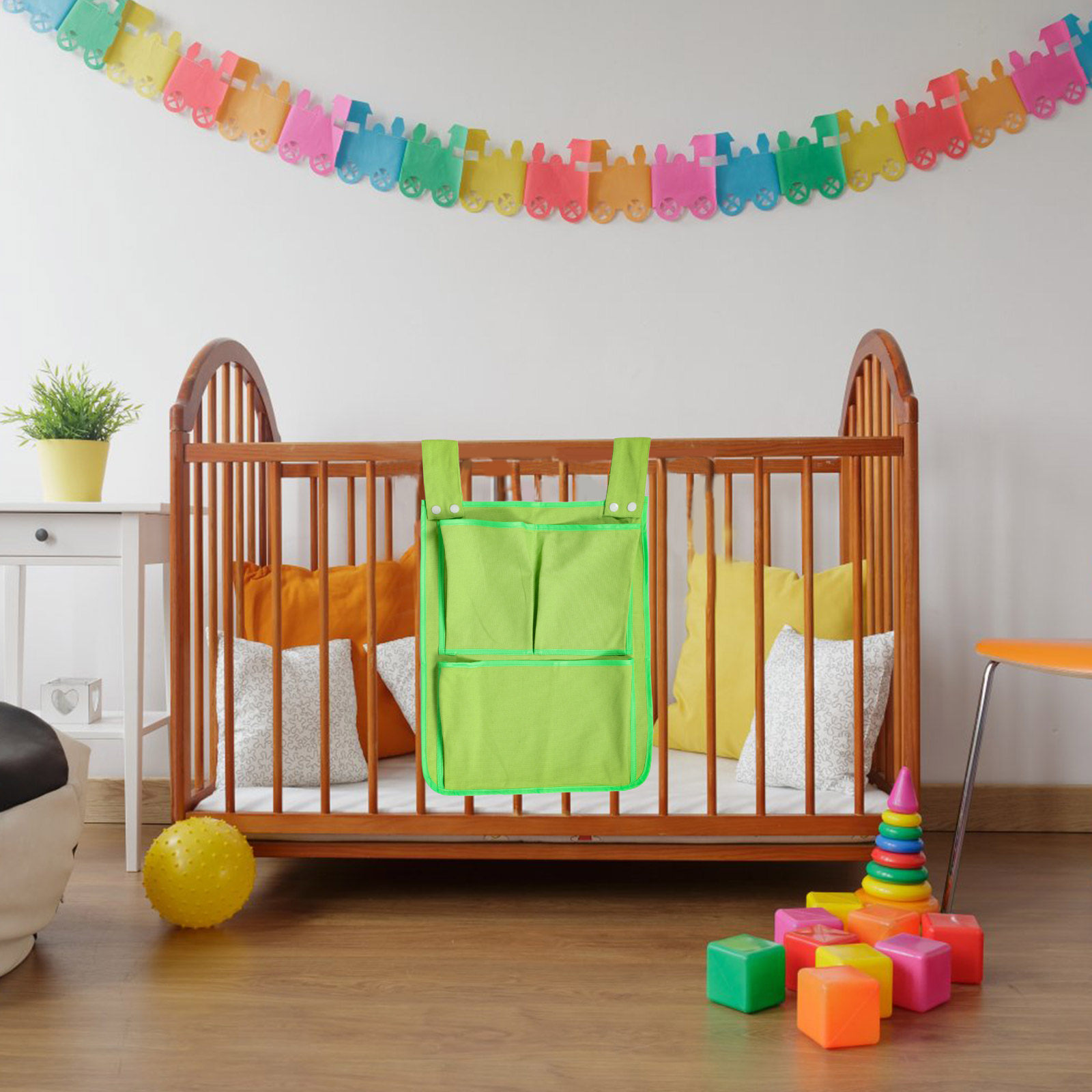 Small Canvas Crib Hanging Stor - Baby Nursery Green recension och pris