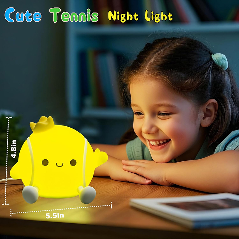 Cute Tennis Night Light Silico - Baby Nursery Night Light recension och pris