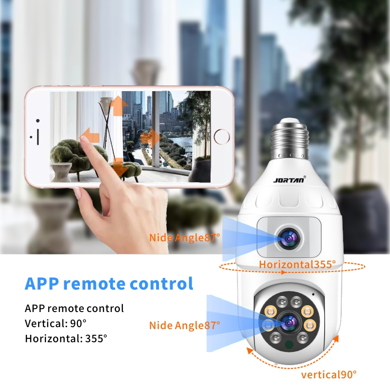 4MP Bulb E27 Dual Lens 360 Ind - Baby Monitor Split Screen recension och pris