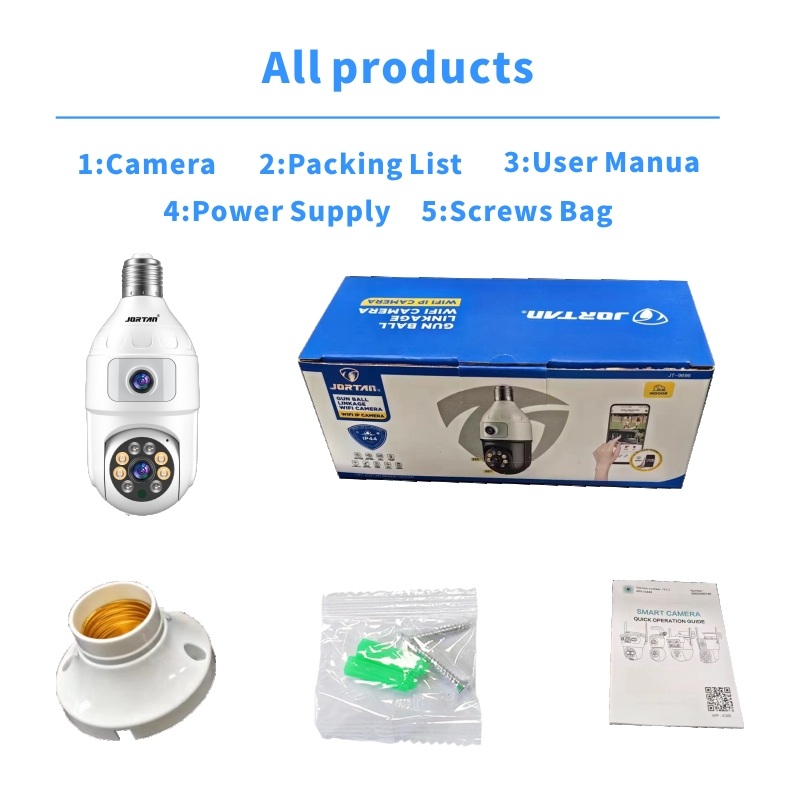 4MP Bulb E27 Dual Lens 360 Ind - Baby Monitor Split Screen recension och pris