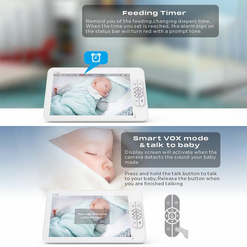 7.0 Inch Video Baby Monitor 10 - Baby Monitor Split Screen recension och pris