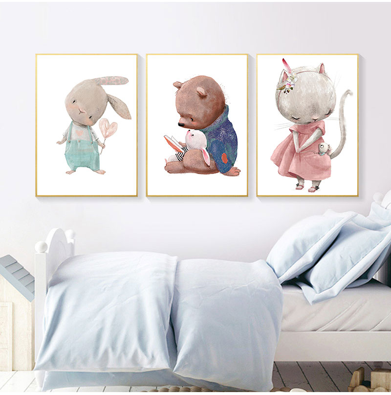 1PC frameless decorative art p - Baby Nursery Art recension och pris