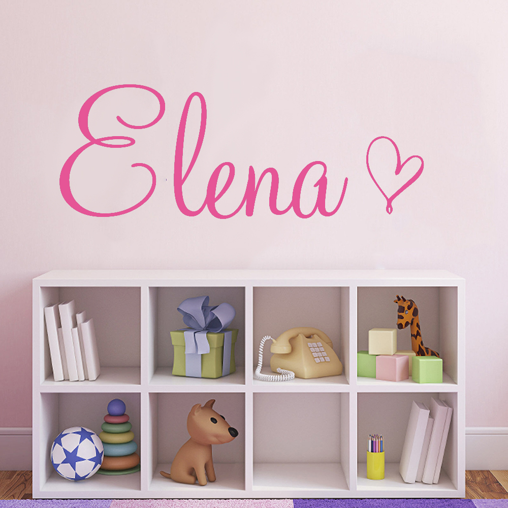 Art Wall Decal Simple Custom N - Baby Name Wall Art recension och pris