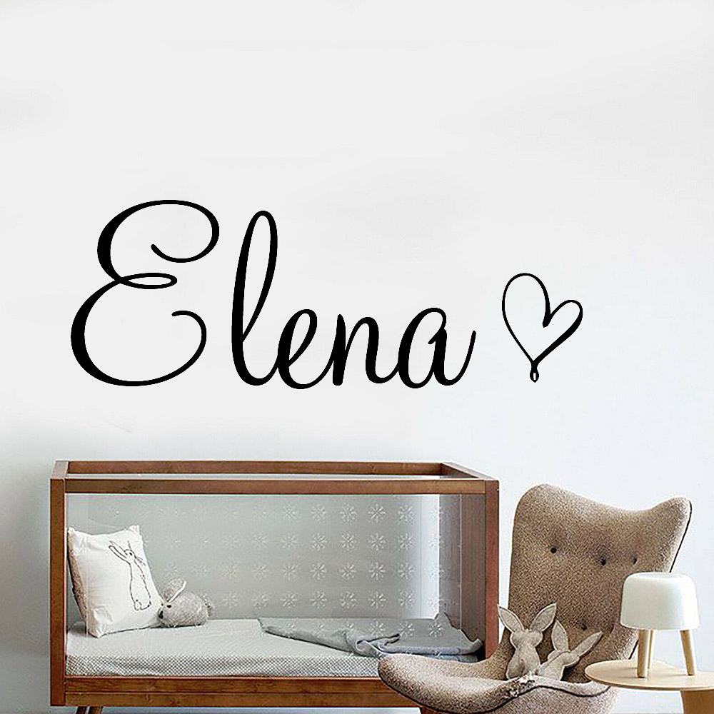 Art Wall Decal Simple Custom N - Baby Name Wall Art recension och pris