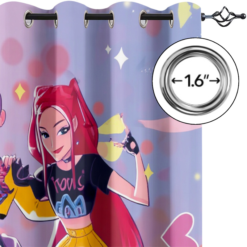 2pcs Hasbro Kpop Pink Purple B - Blackout Curtain Nursery recension och pris