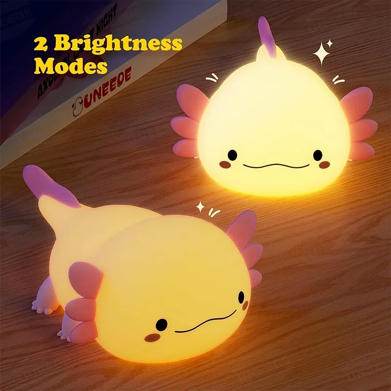 Cute Axolotl Night Light Silic - Baby Nursery Night Light recension och pris