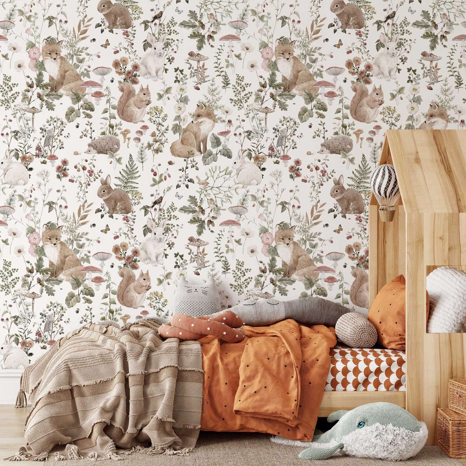 Forest Babies MuraL, Boys Nurs - Baby Nursery Mural Wallpaper recension och pris