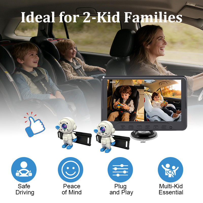 Plug & Play Baby Car Camera fo - Baby Monitor Split Screen recension och pris