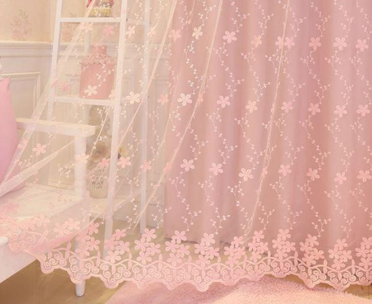 1PC Korean Pink Sheer Princess - Blackout Curtain Nursery recension och pris
