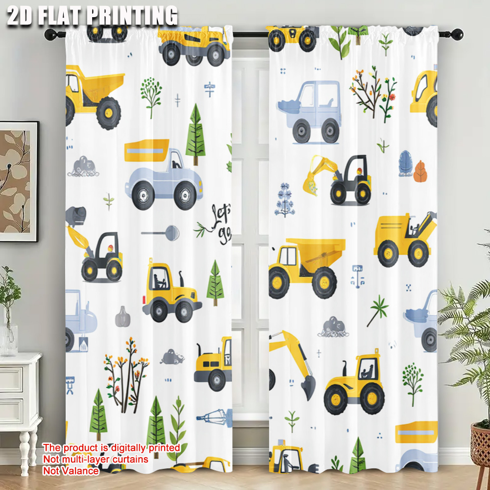 2pcs,2D plane printing Contemp - Blackout Curtain Nursery recension och pris