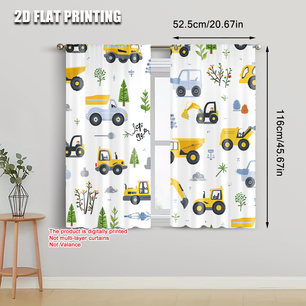 2pcs,2D plane printing Contemp - Blackout Curtain Nursery recension och pris