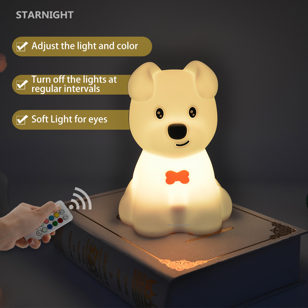 Dog LED Night Light Touch Sens - Baby Nursery Night Light recension och pris