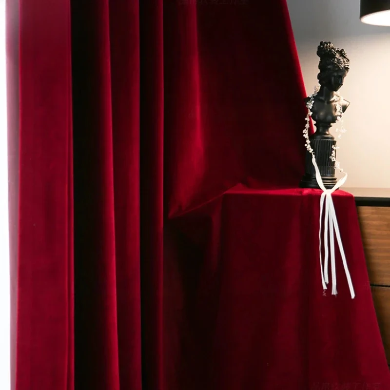 Nordic Modern Burgundy Red Lux - Blackout Curtain Nursery recension och pris