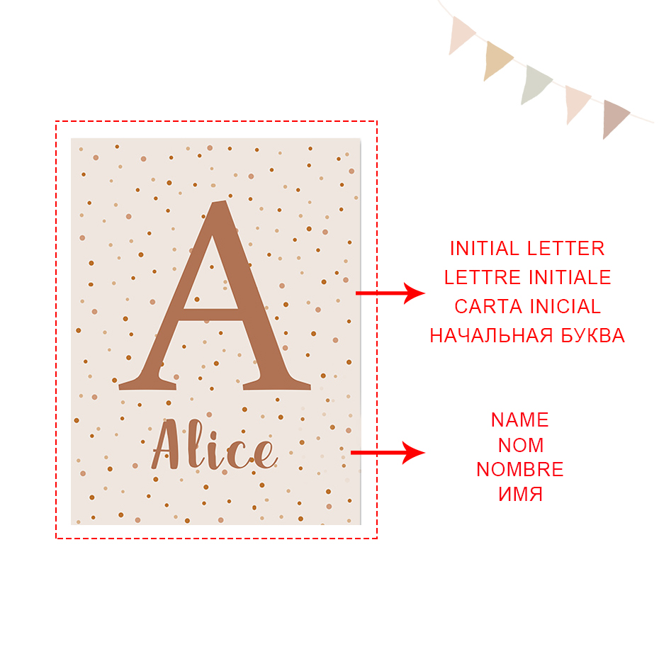 Abstract Sun Rainbow Custom Ba - Baby Name Wall Art recension och pris