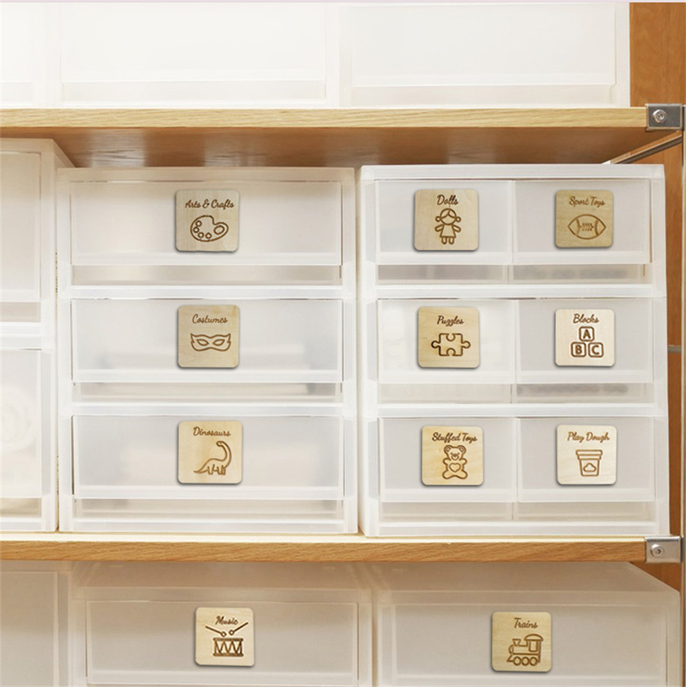 Wooden Storage Tags Baby Nurse - Baby Nursery Bundles recension och pris