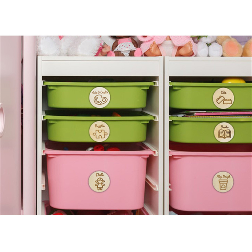 Wooden Storage Tags Baby Nurse - Baby Nursery Bundles recension och pris