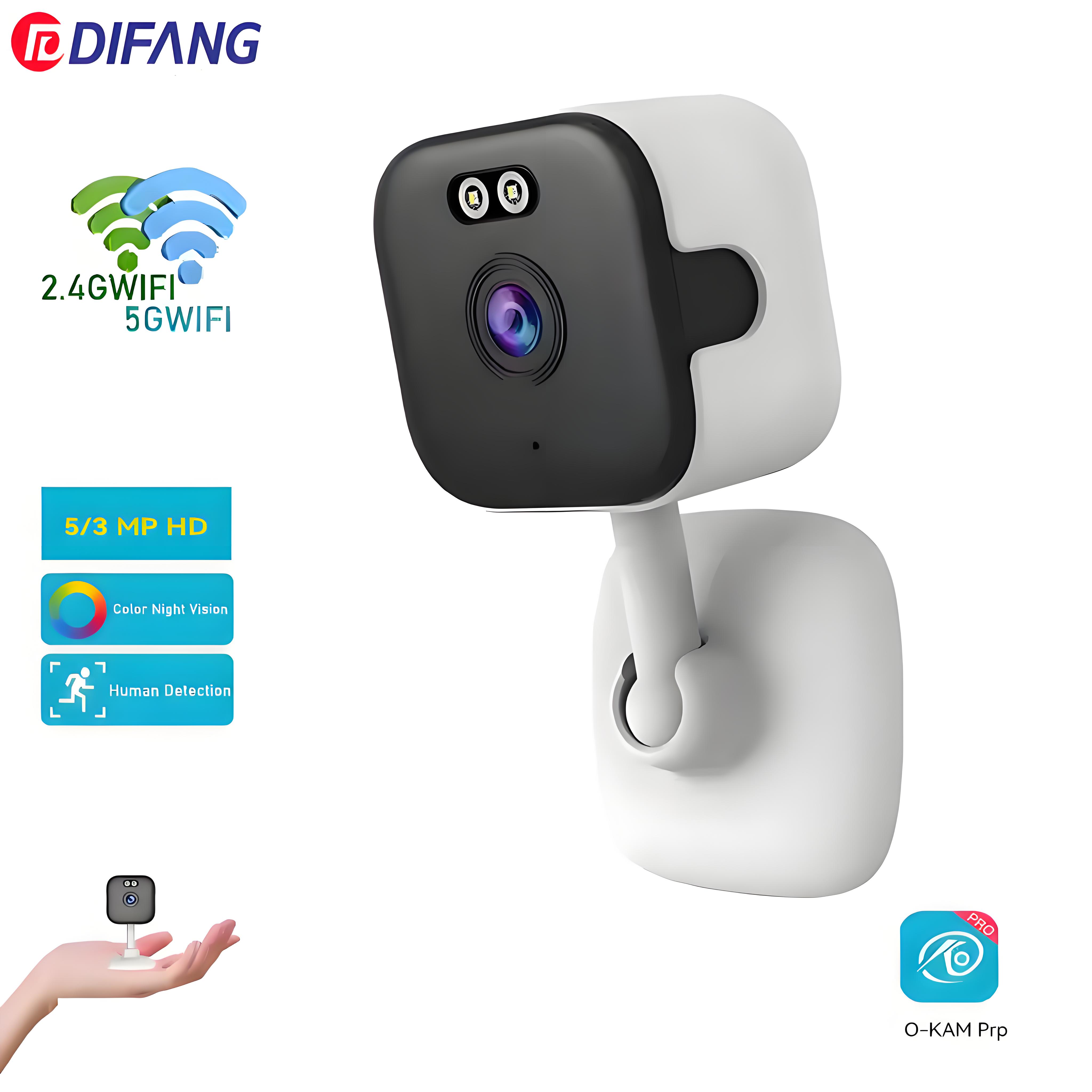 O-Kam Pro 5MP Mini Cube Dual B - Baby Monitor Split Screen recension och pris