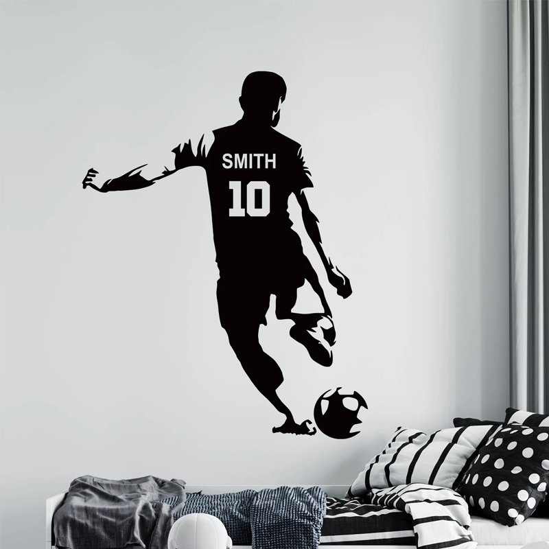 Personalized Soccer Player Nam - Baby Name Wall Art recension och pris