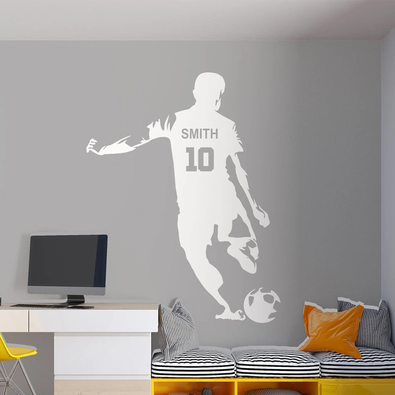 Personalized Soccer Player Nam - Baby Name Wall Art recension och pris