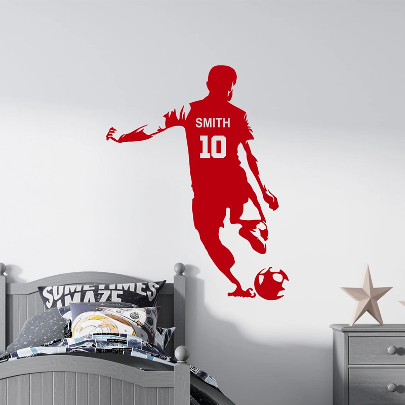 Personalized Soccer Player Nam - Baby Name Wall Art recension och pris