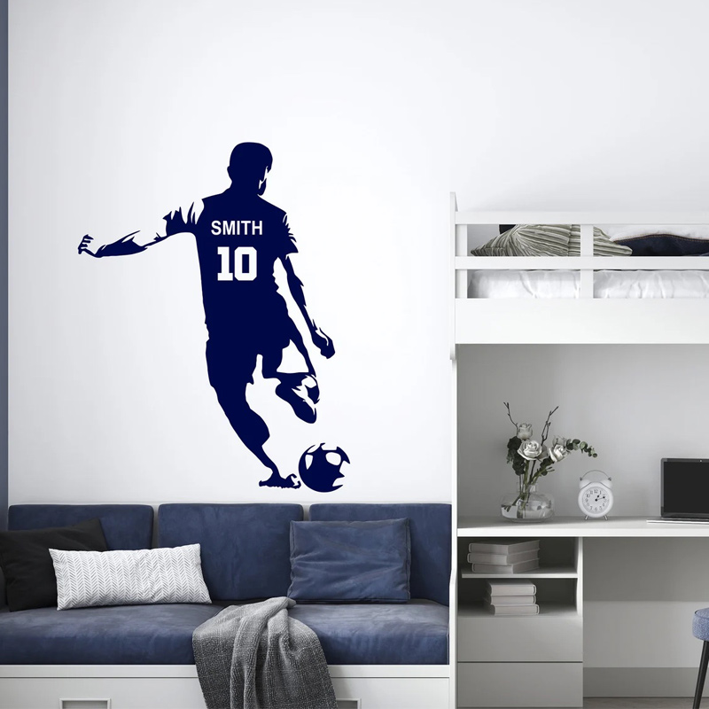 Personalized Soccer Player Nam - Baby Name Wall Art recension och pris