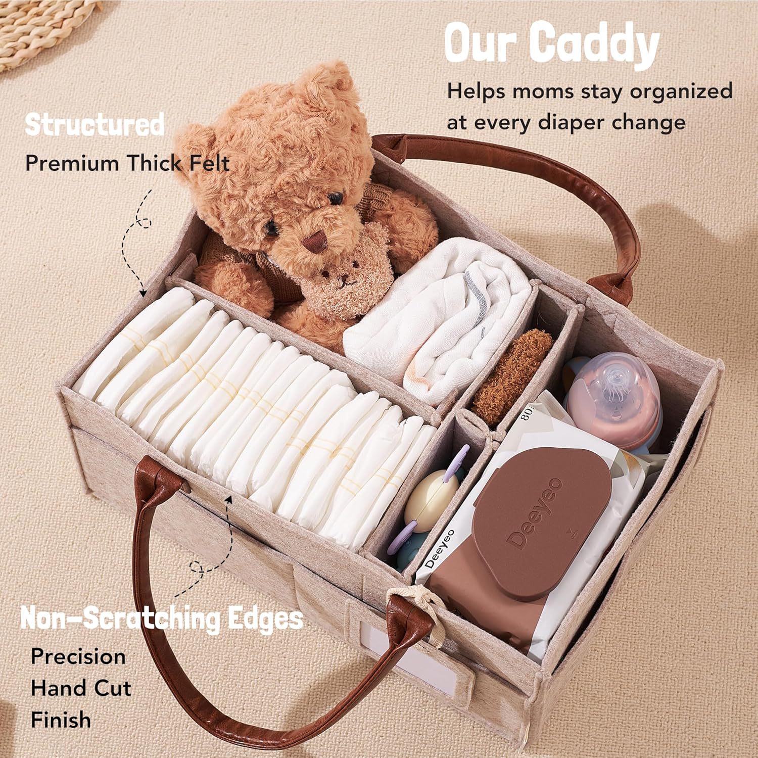 Baby Felt Storage Nursery Orga - Baby Nursery Handles recension och pris