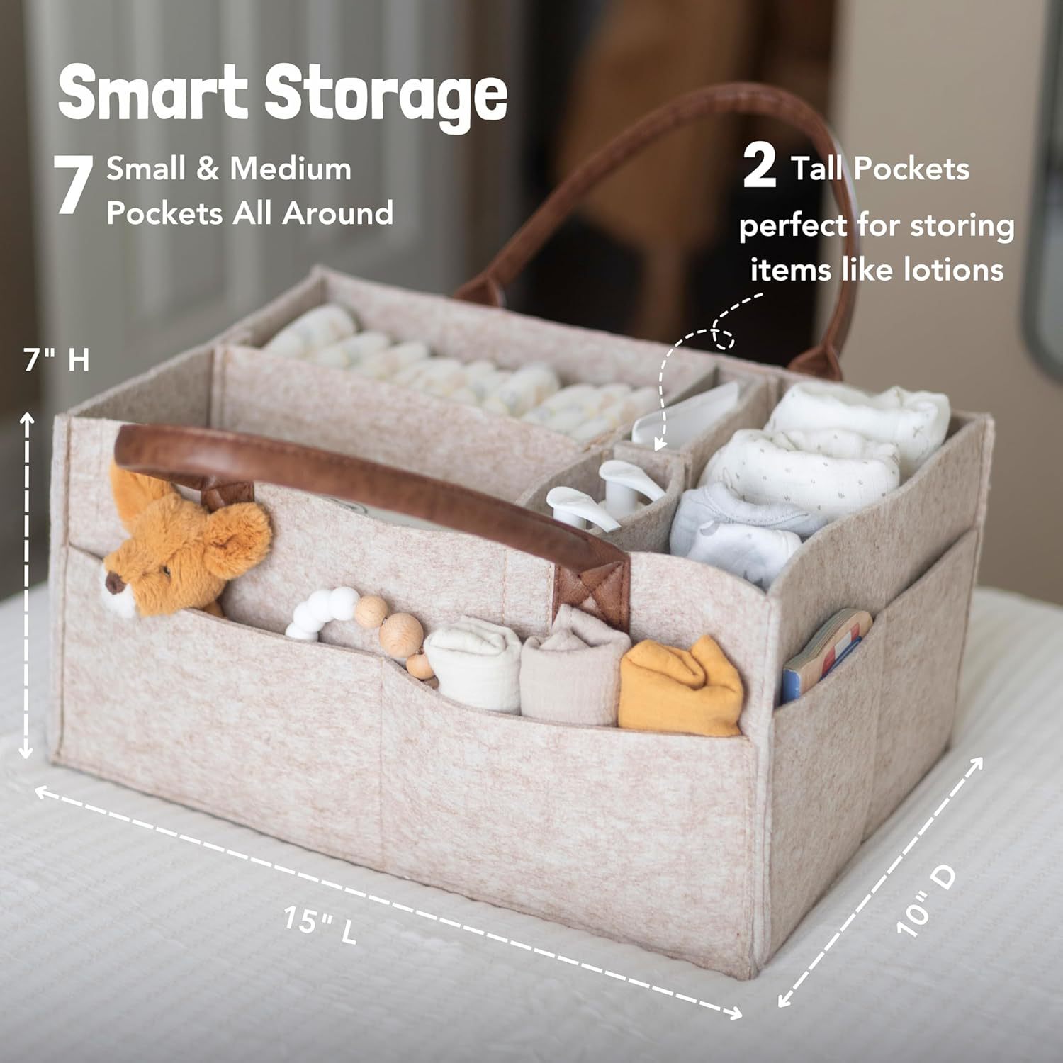 Baby Felt Storage Nursery Orga - Baby Nursery Handles recension och pris