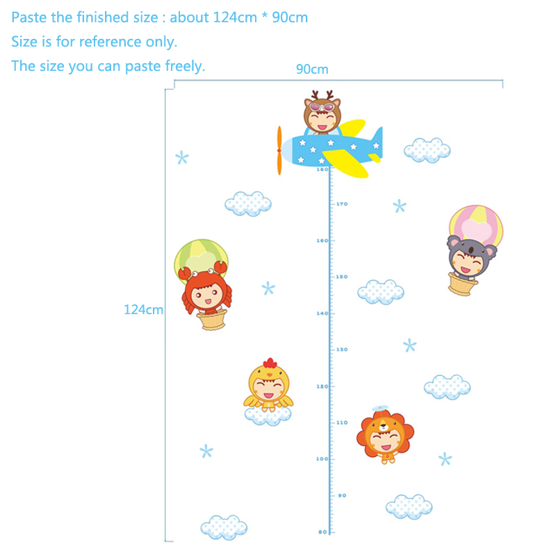 Cartoon Children Height Wall S - Baby Nursery Mural Wallpaper recension och pris