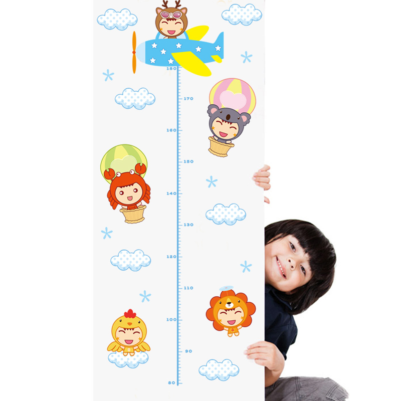 Cartoon Children Height Wall S - Baby Nursery Mural Wallpaper recension och pris