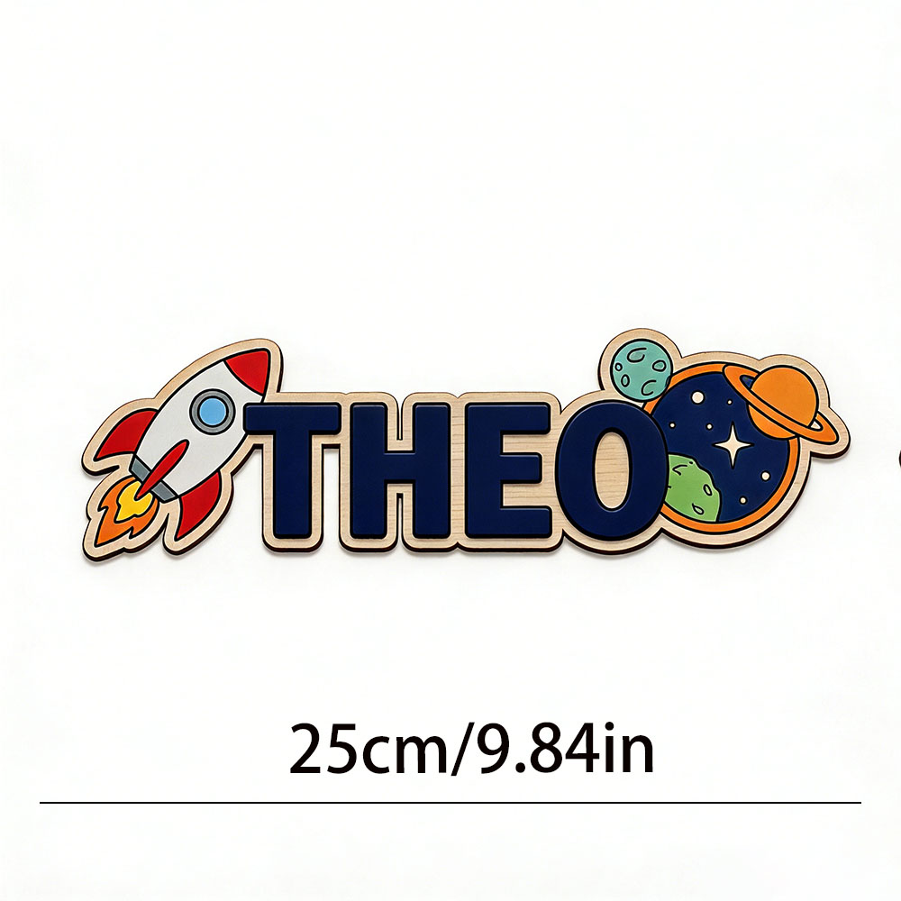 Personalized Space Rocket Name - Baby Nursery In recension och pris