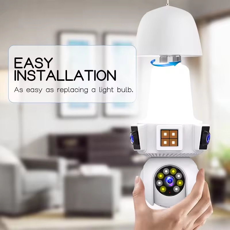 6MP V380pro APP Dual Lens Full - Baby Monitor Split Screen recension och pris