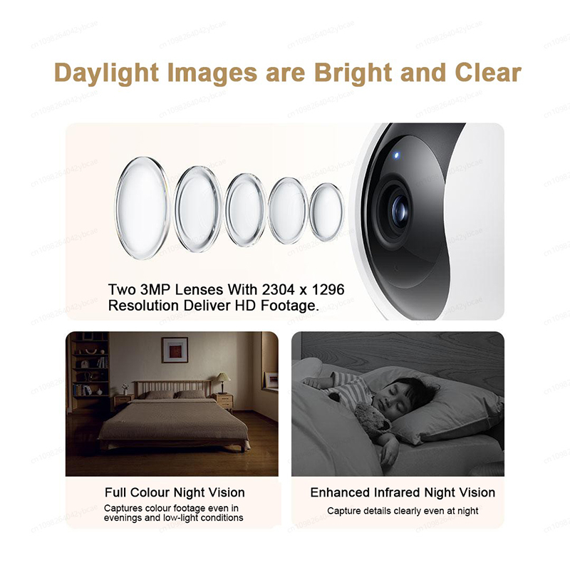 XIAOMI Smart Camera C300 Dual  - Baby Monitor Split Screen recension och pris
