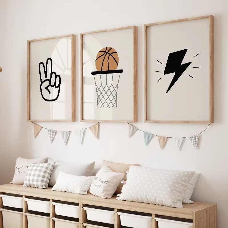 Simple Boy Basketball Skateboa - Baby Nursery Art recension och pris