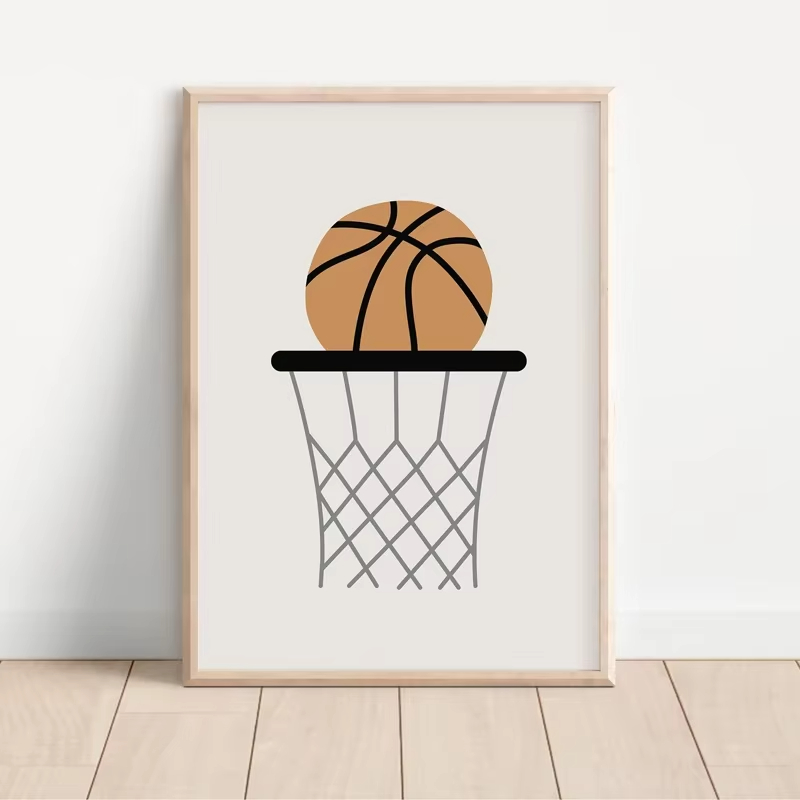 Simple Boy Basketball Skateboa - Baby Nursery Art recension och pris