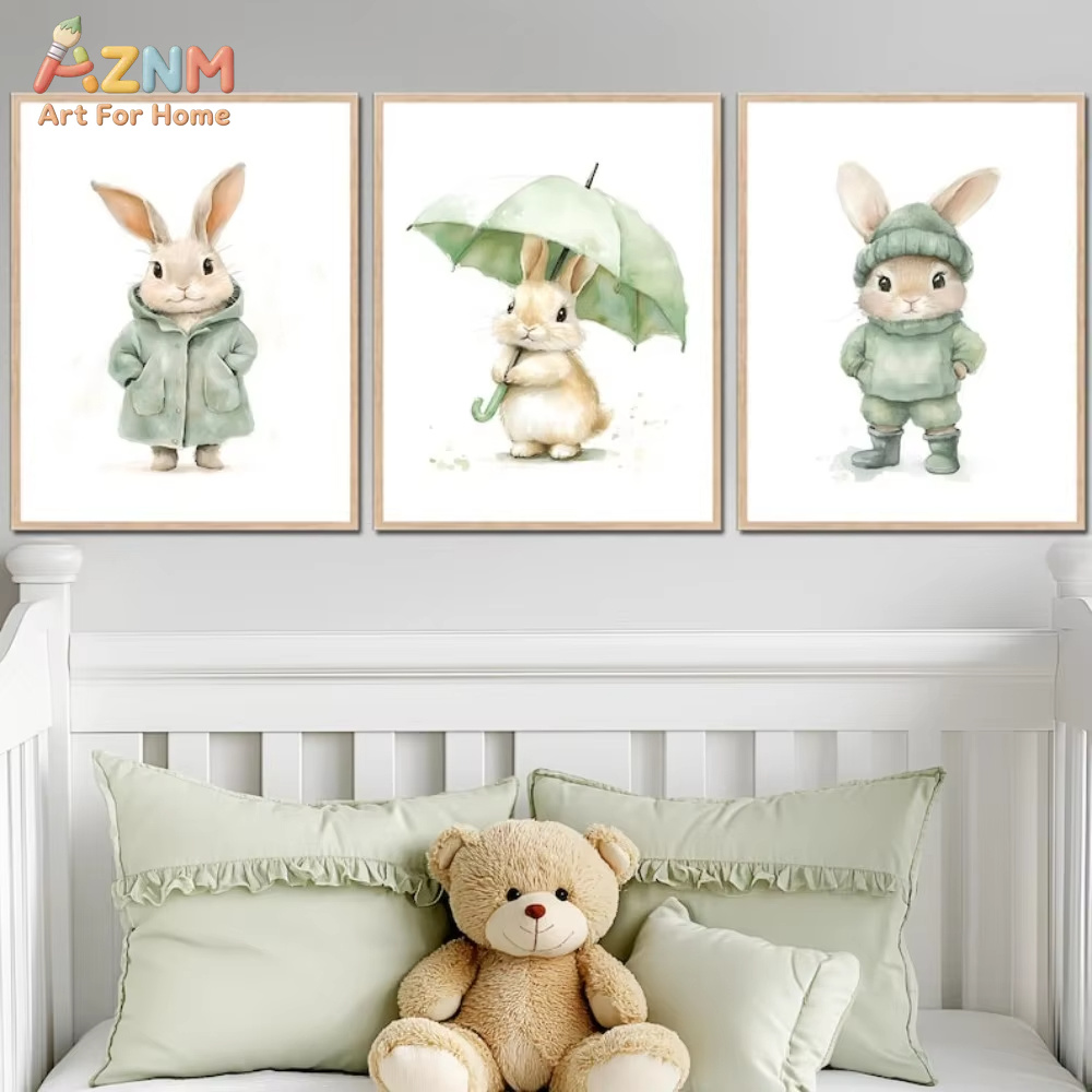 AZNM Watercolor Green Outfit B - Baby Nursery Outfits recension och pris