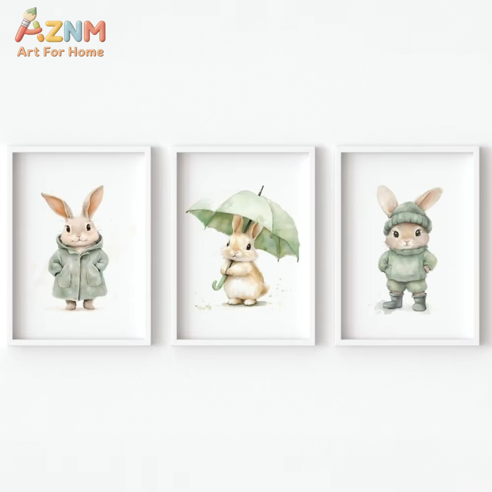 AZNM Watercolor Green Outfit B - Baby Nursery Outfits recension och pris