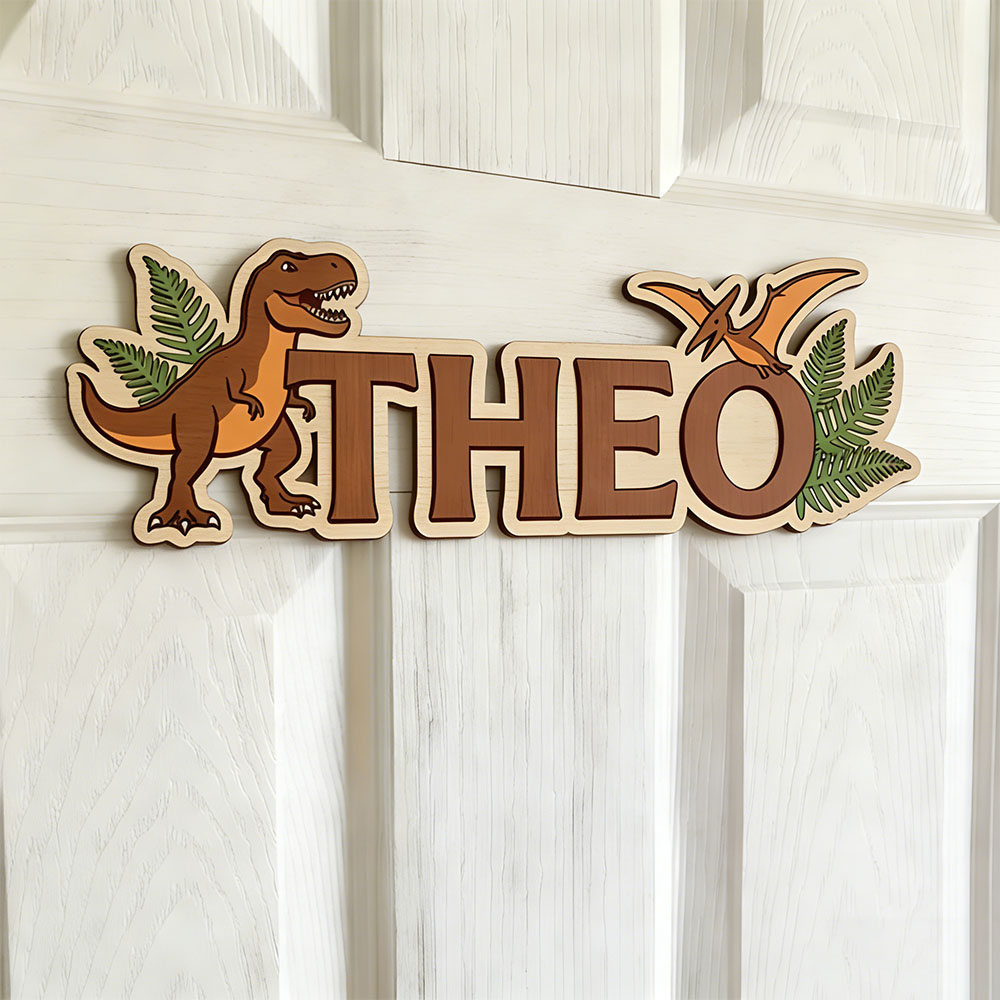 Personalized Dinosaur Name Sig - Baby Nursery In recension och pris