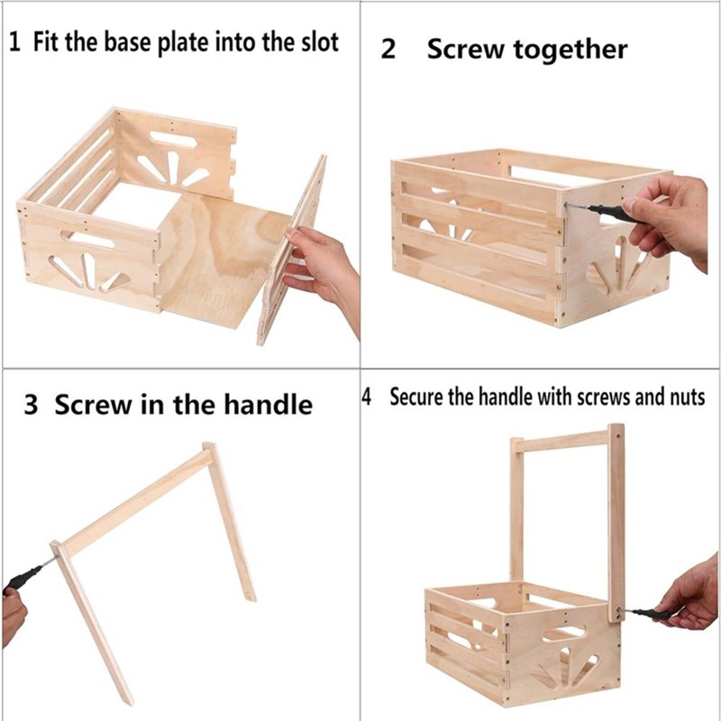 ABFU-Wooden Baby Shower Gift B - Baby Nursery Handles recension och pris