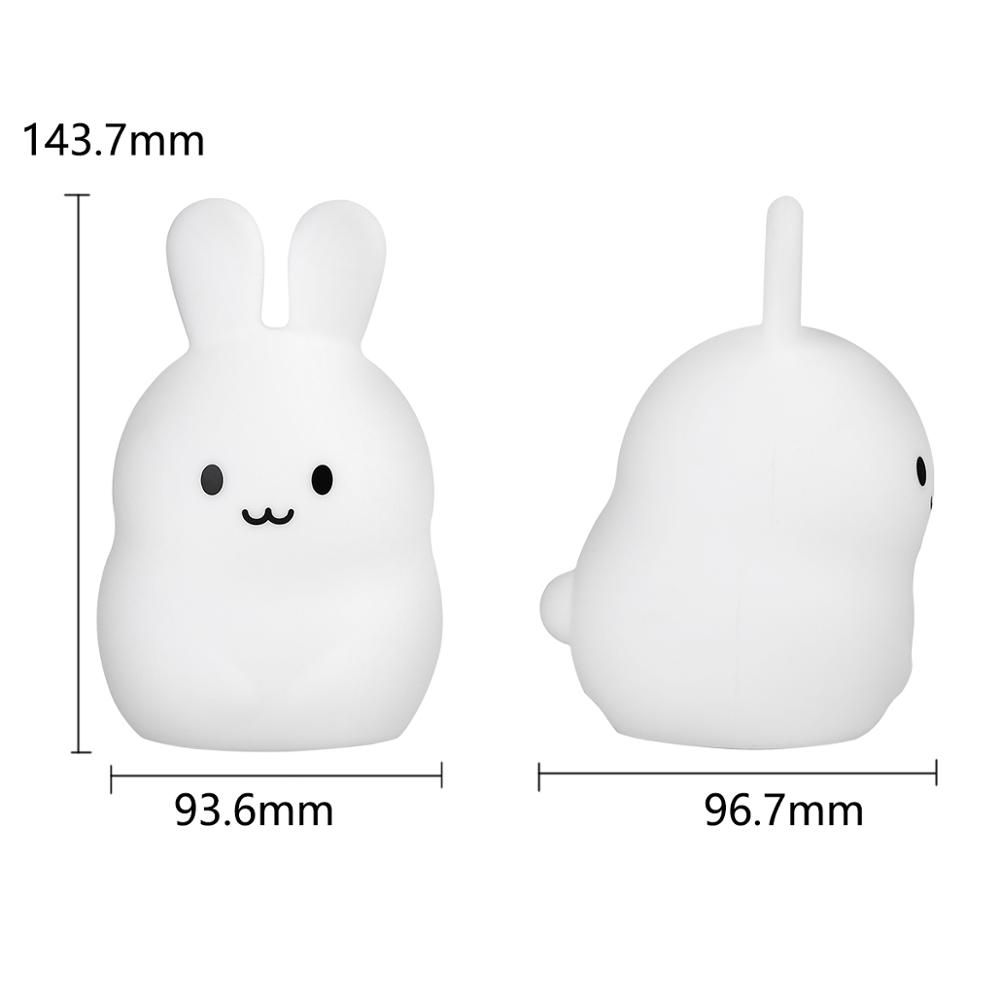 Touch Sensor Rabbit Night Ligh - Baby Nursery Night Light recension och pris