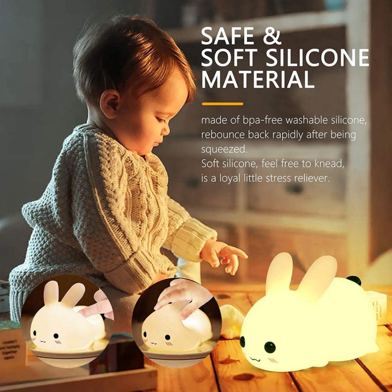 LED Rabbit Night Light Remote  - Baby Nursery Night Light recension och pris