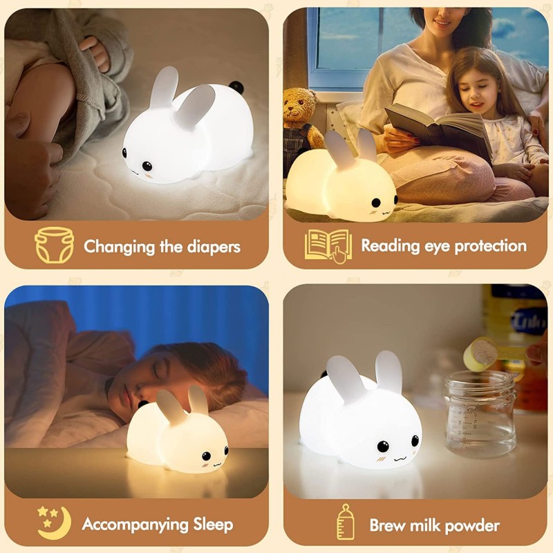 LED Rabbit Night Light Remote  - Baby Nursery Night Light recension och pris