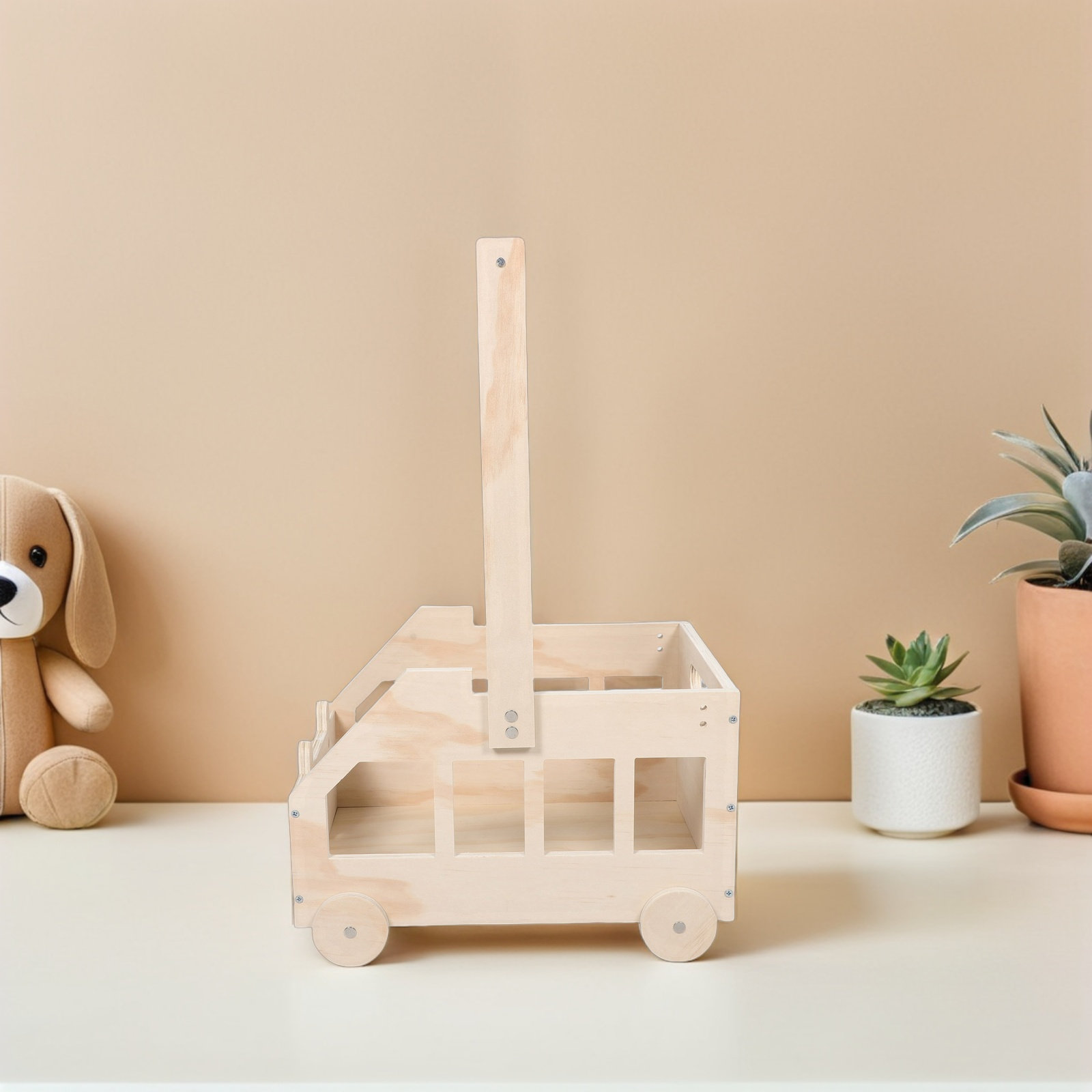 Baby Shower Wooden Storage Bas - Baby Nursery Handles recension och pris