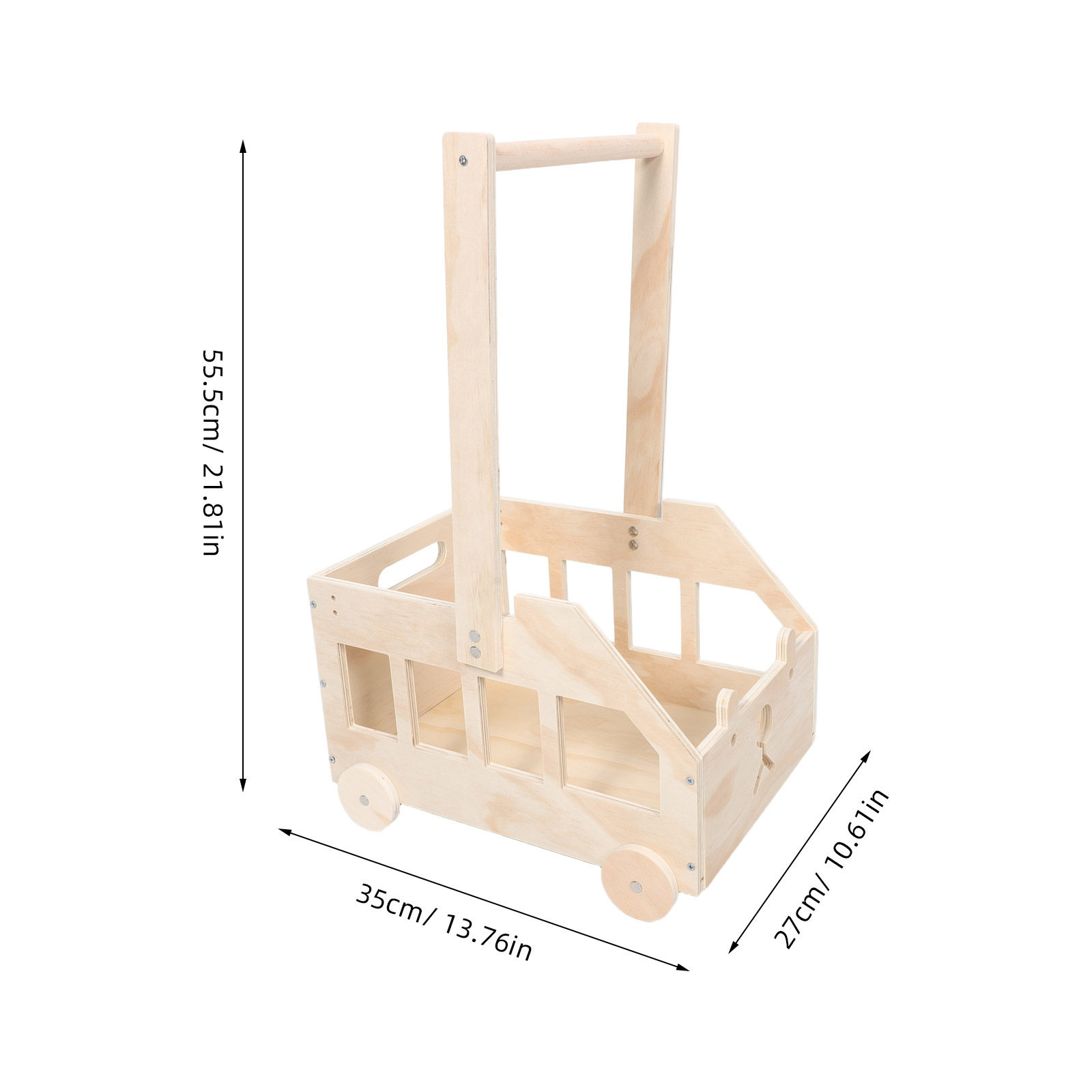 Baby Shower Wooden Storage Bas - Baby Nursery Handles recension och pris